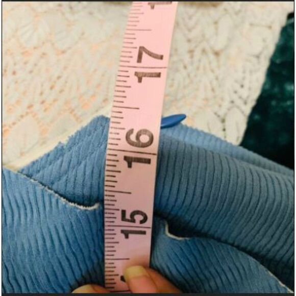 New NWOT Sandro Women's Neoprene Blue Dress - Picture 8 of 10